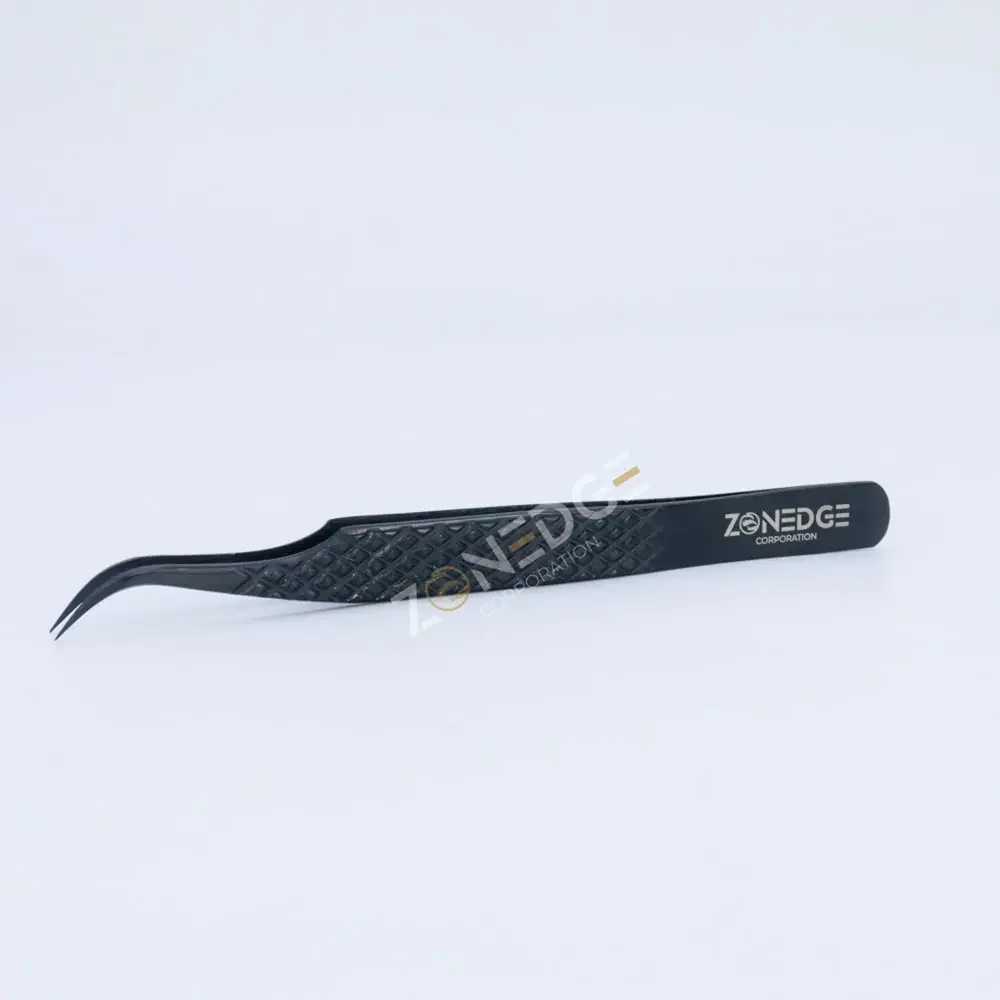 Eyelash Extension Tweezers Plasma Black (16)